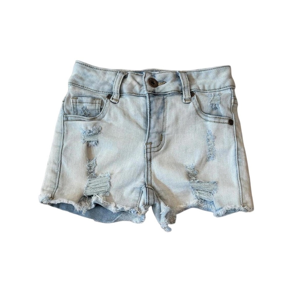 Contraband Girls‎ Distressed Light Wash Cut-Off Denim Shorts Size 7